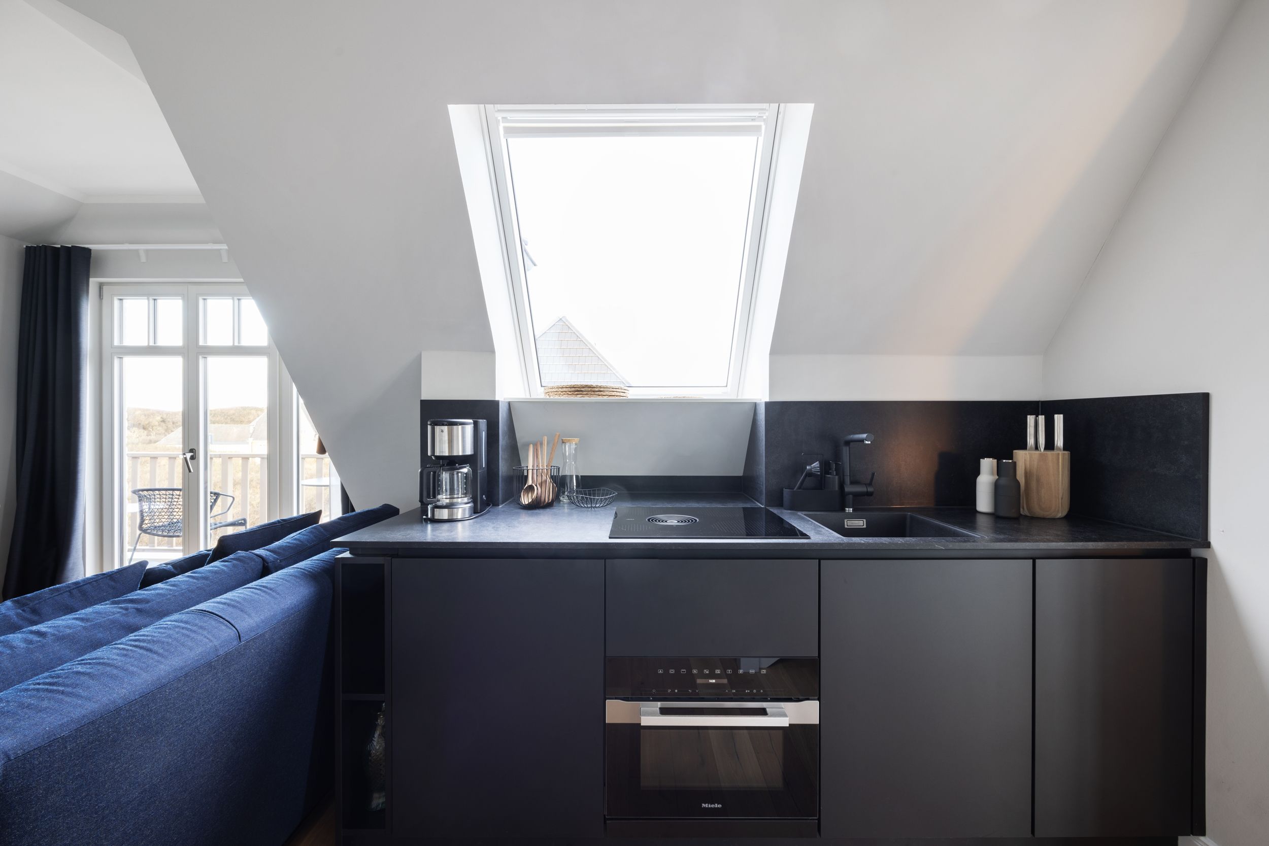 Küche in Ferienwohnung auf Sylt