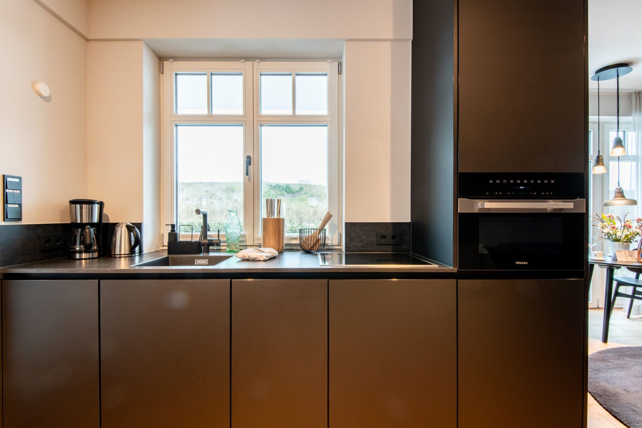 Küche in Ferienwohnung auf Sylt