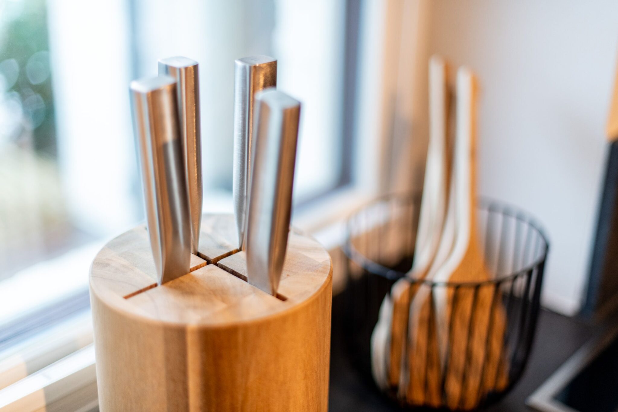 Messerblock in Ferienwohnung auf Sylt