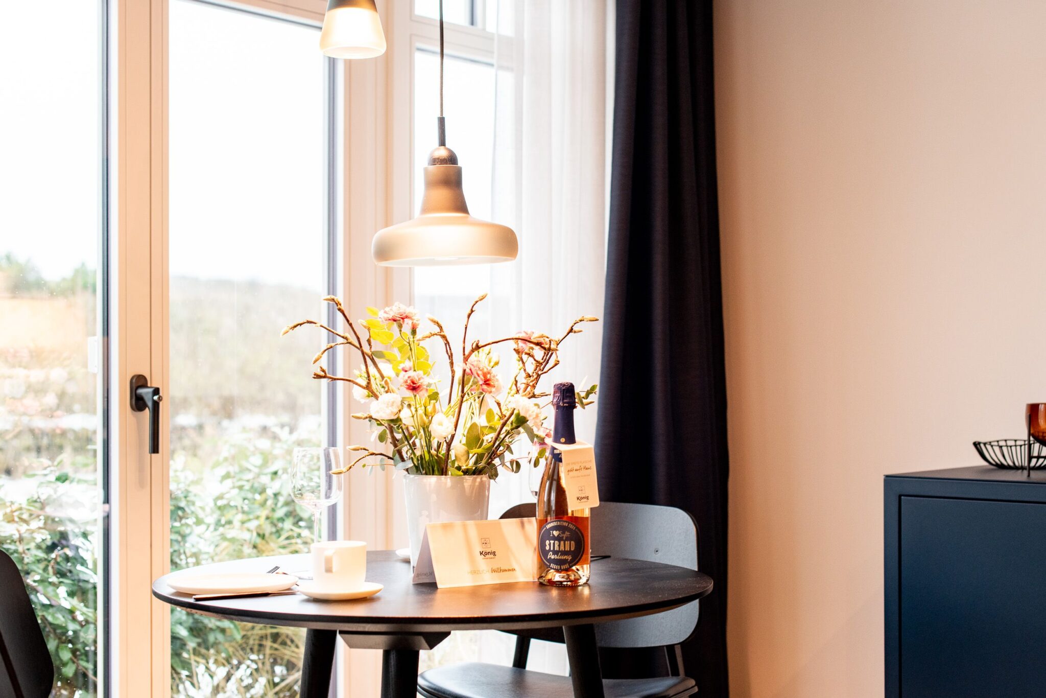 Esstisch in Ferienwohnung auf Sylt