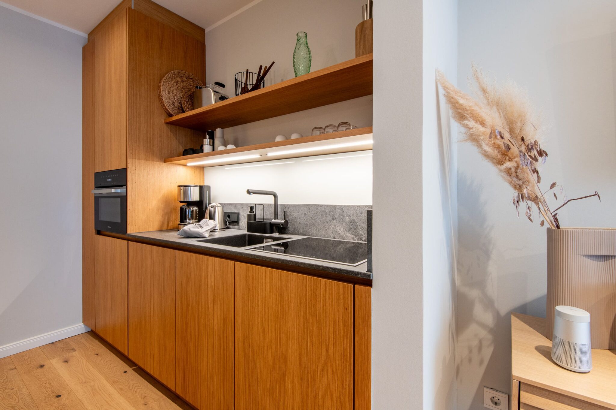 Küche in Ferienwohnung auf Sylt