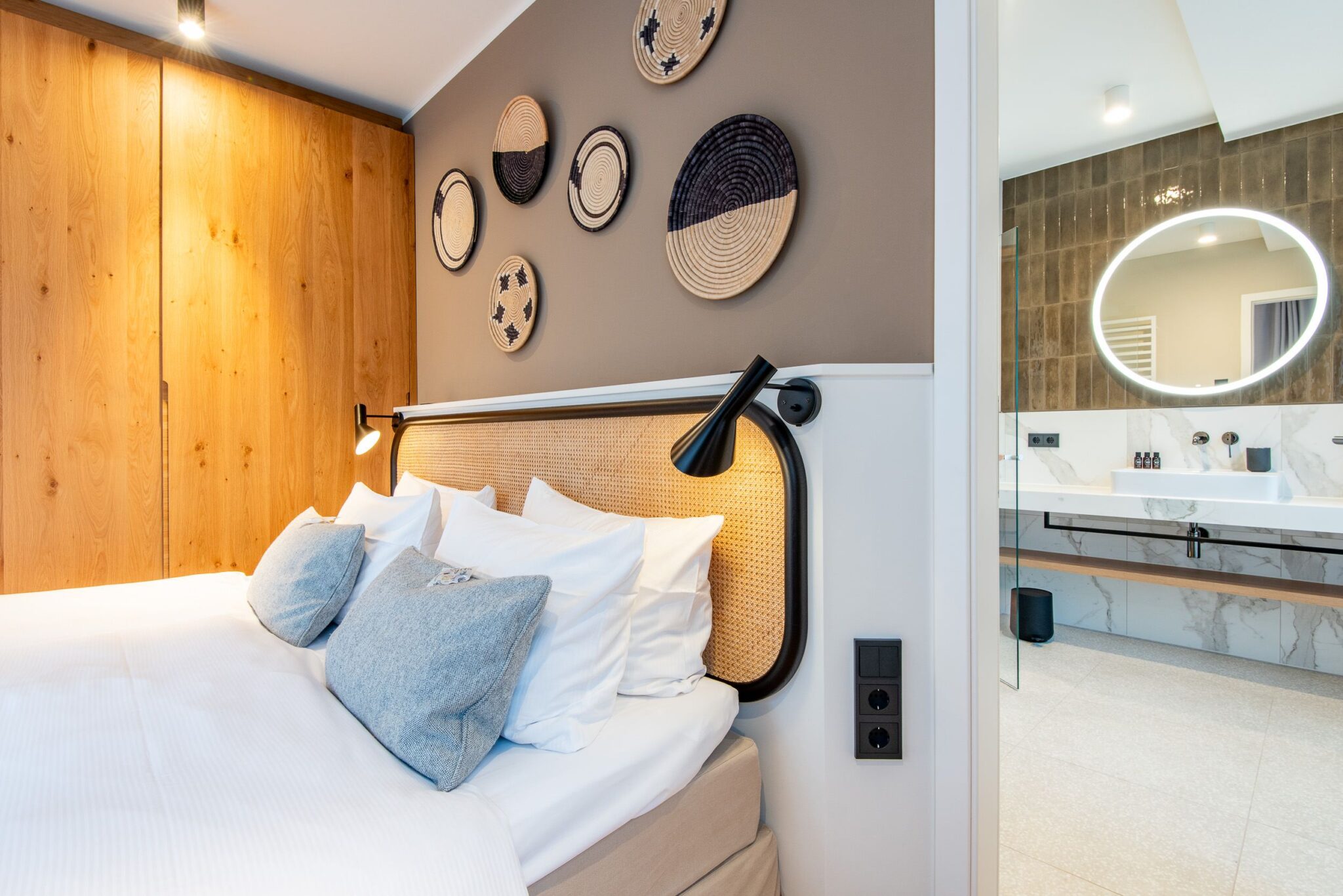 Schlafzimmer in Ferienwohnung auf Sylt