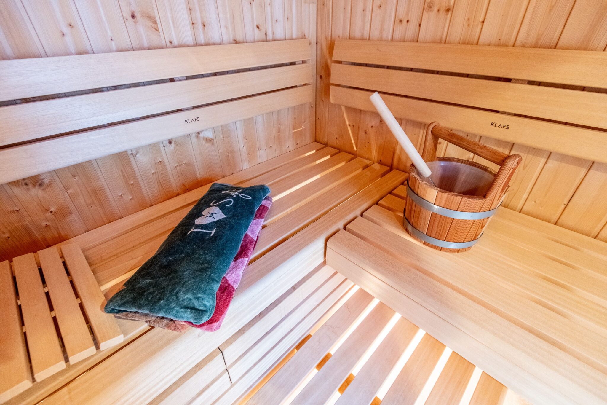 Sauna in Ferienwohnung auf Sylt