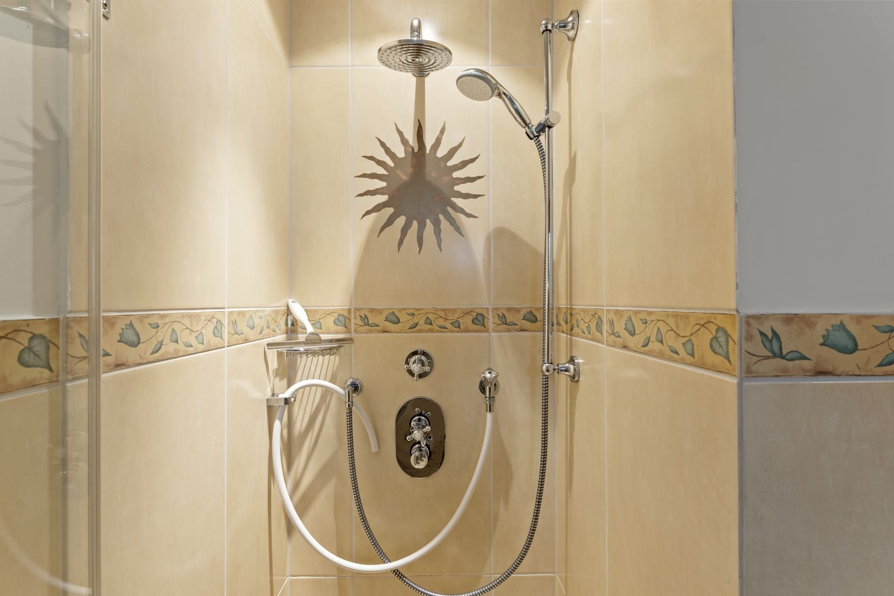 Dusche in Ferienhaus auf Sylt