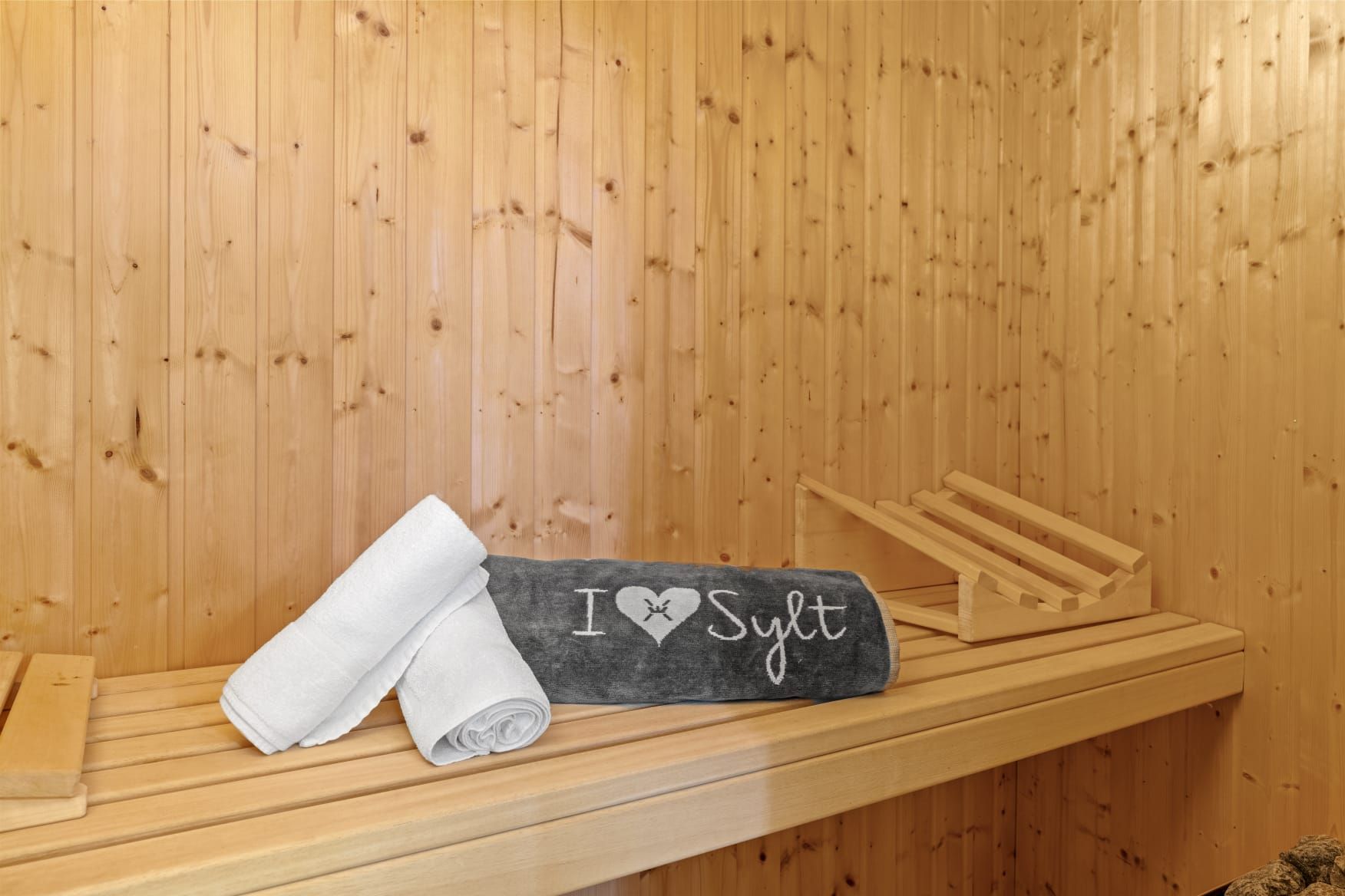 Sauna in Ferienhaus auf Sylt