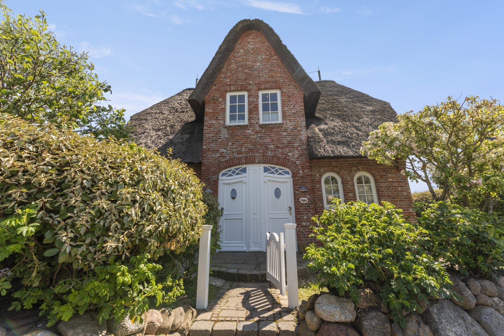 Eingang zu Ferienhaus auf Sylt