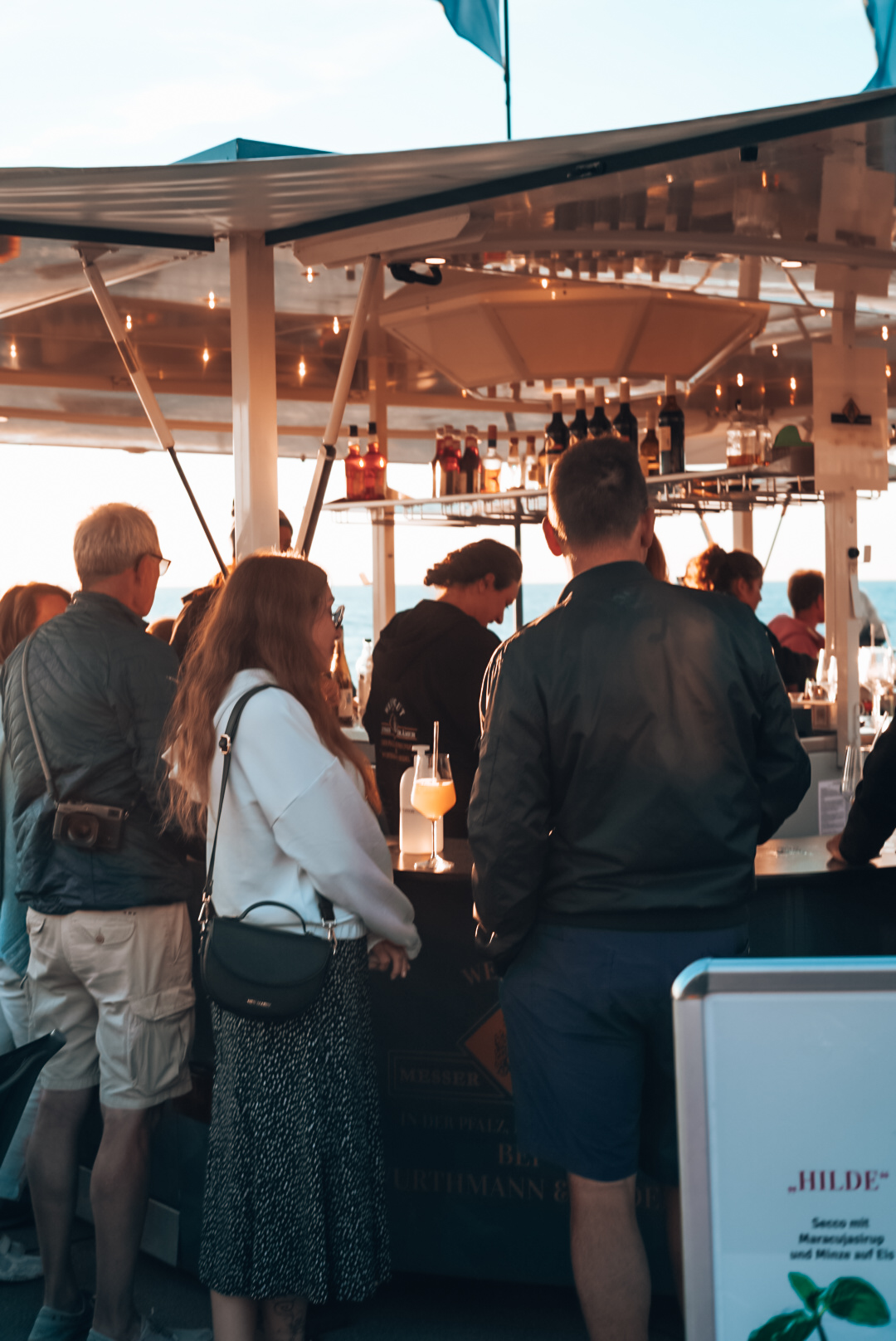 Weinstand bei Winzerfest auf Sylt